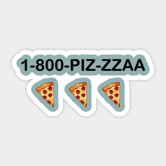 1-800-pizza Sticker by kaayhayes